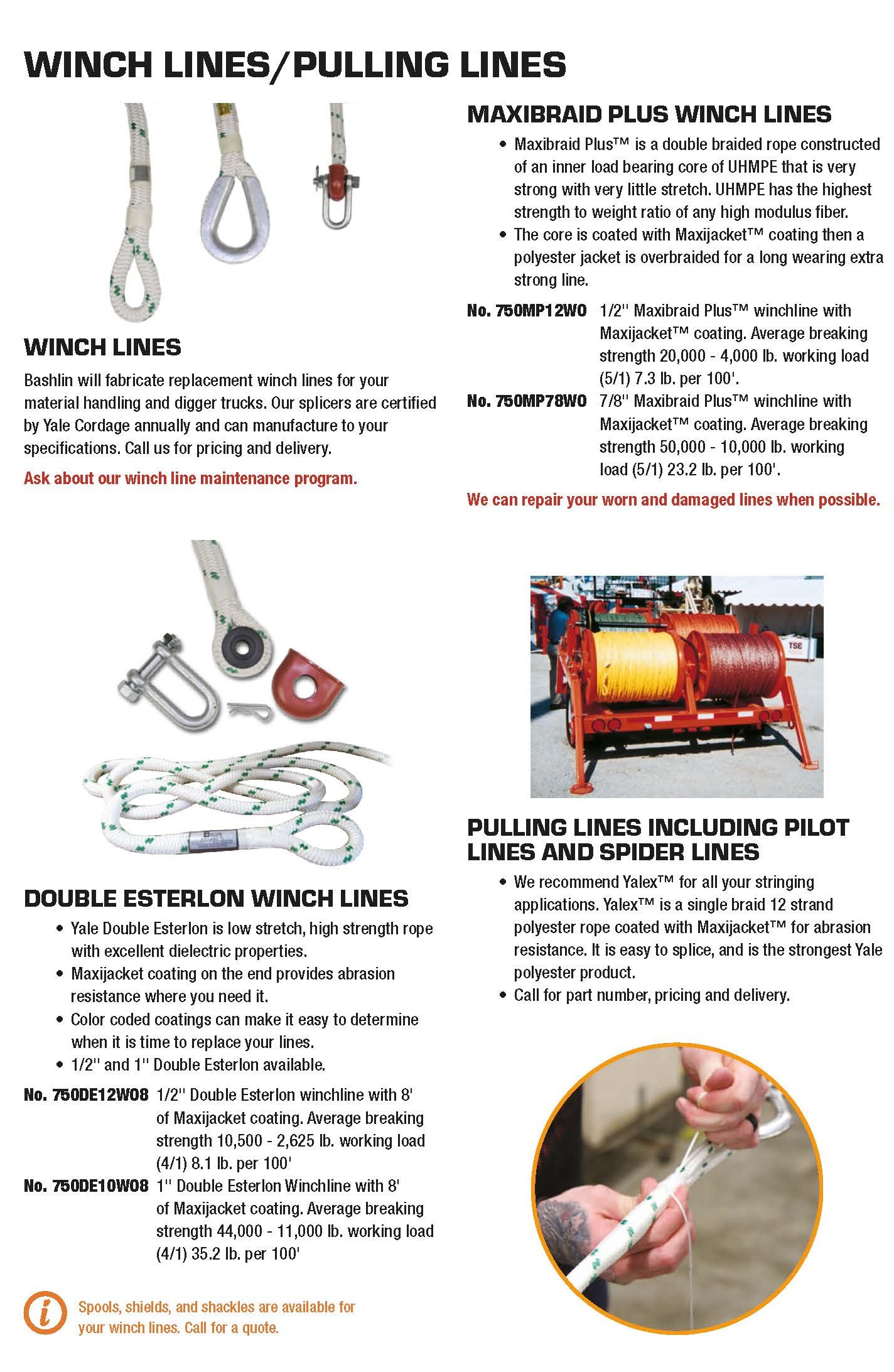 Winch Lines and Pulling Lines - Bashlin Industries, Inc.