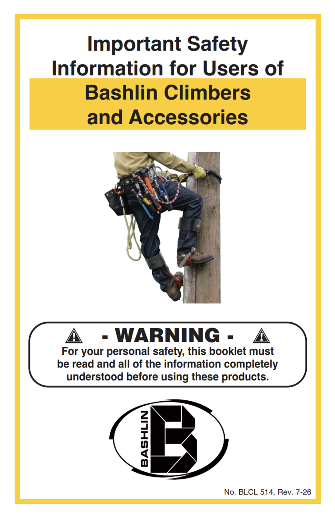 Bashlin Climbers and Accessories