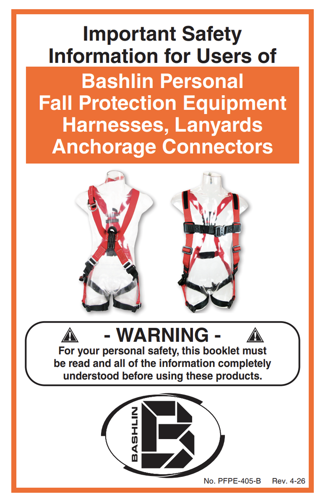 Fall Protection Equipment Harnesses final