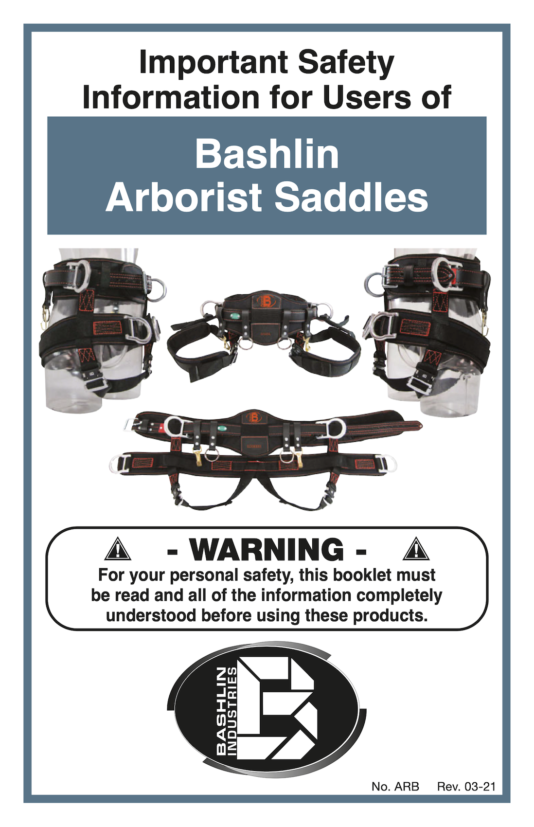Safety Info Arborist saddles