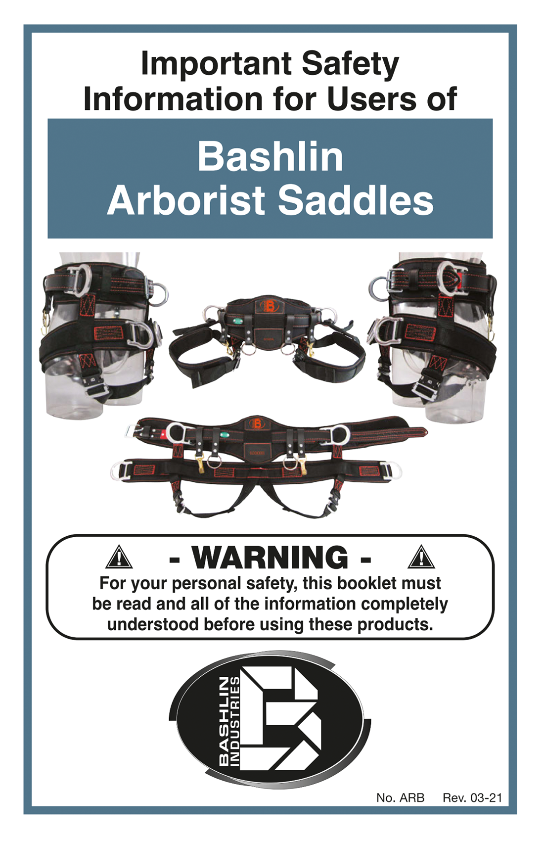 Arborist Safety literature cover