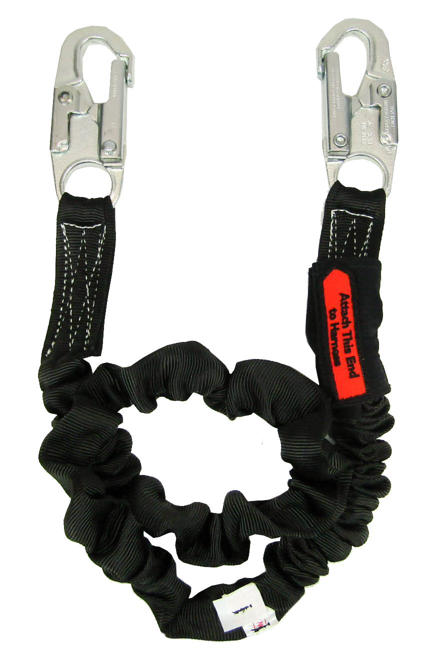 2" tubular nylon web with polyester shock absorbing core and two SL6650A snaphooks