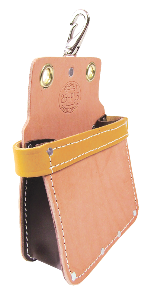 All Leather Bolt and Nut Bag with Reinforced Top