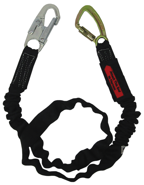 Tubular nylon web with polyester shock absorbing core, a SL6650A snaphook and a 3005 carabiner